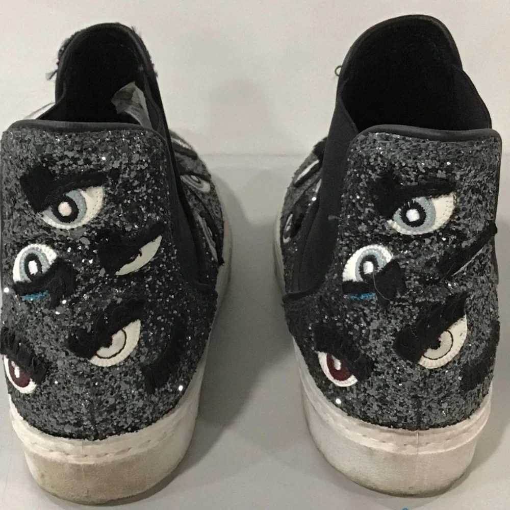 Women’s Chiara Ferragni Glitter Eyes Sneaker Ankle Boots Size 37
